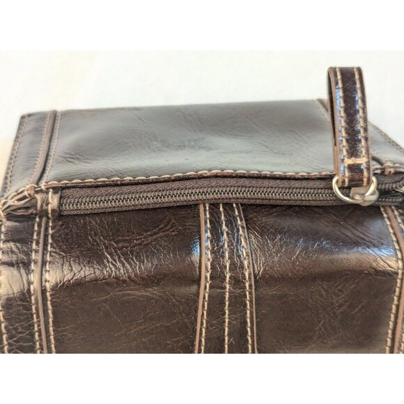 NINE & CO BRAND CLASSIC Brown MULTI-COMPARTMENT TRI-FOLD‎ WALLET SNAP - Picture 4 of 13